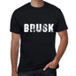 Brusk Mens Retro T Shirt Black Birthday Gift 00553 - Black / Xs - Casual