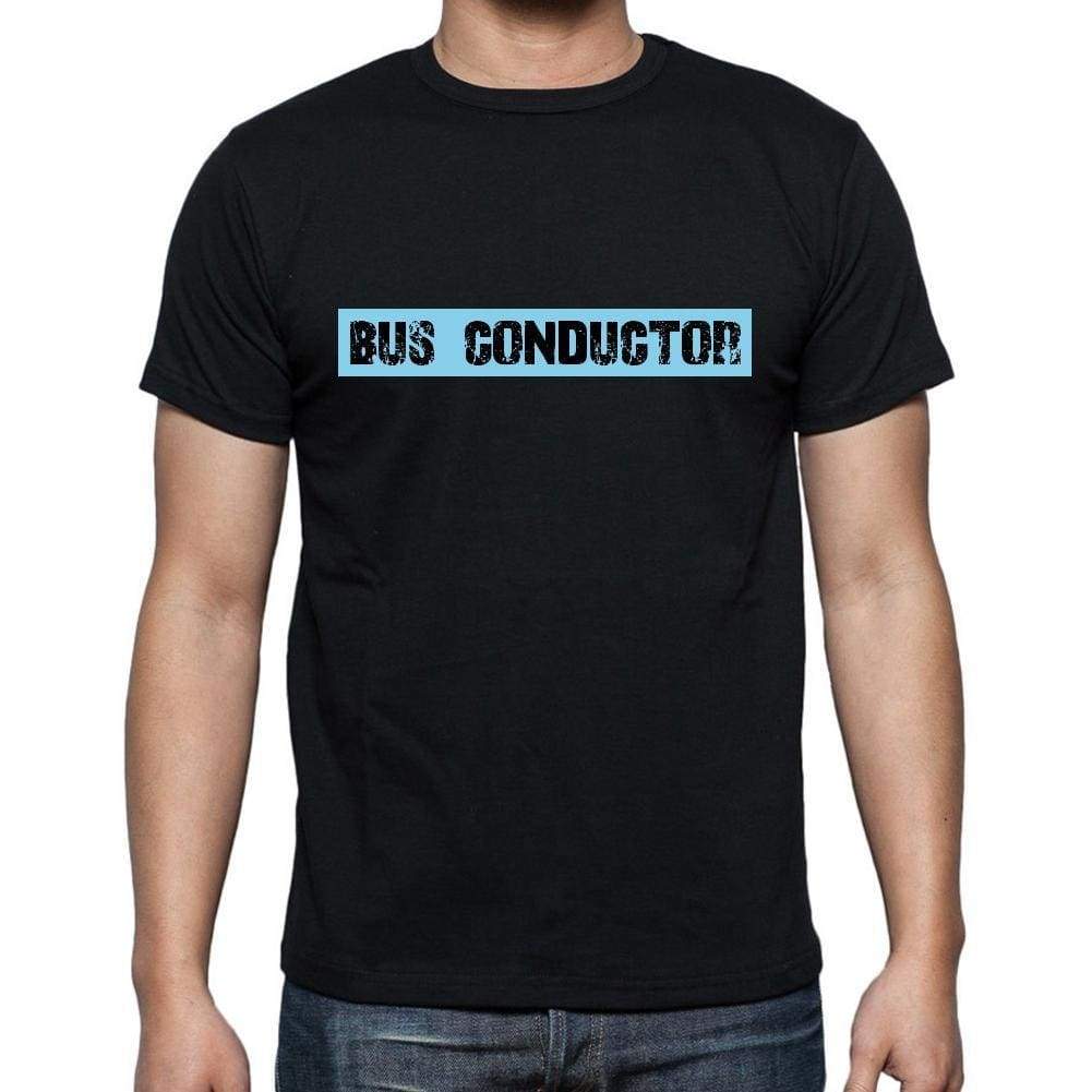 Bus Conductor T Shirt Mens T-Shirt Occupation S Size Black Cotton - T-Shirt