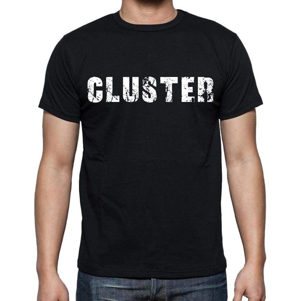Cluster Mens Short Sleeve Round Neck T-Shirt Black T-Shirt En