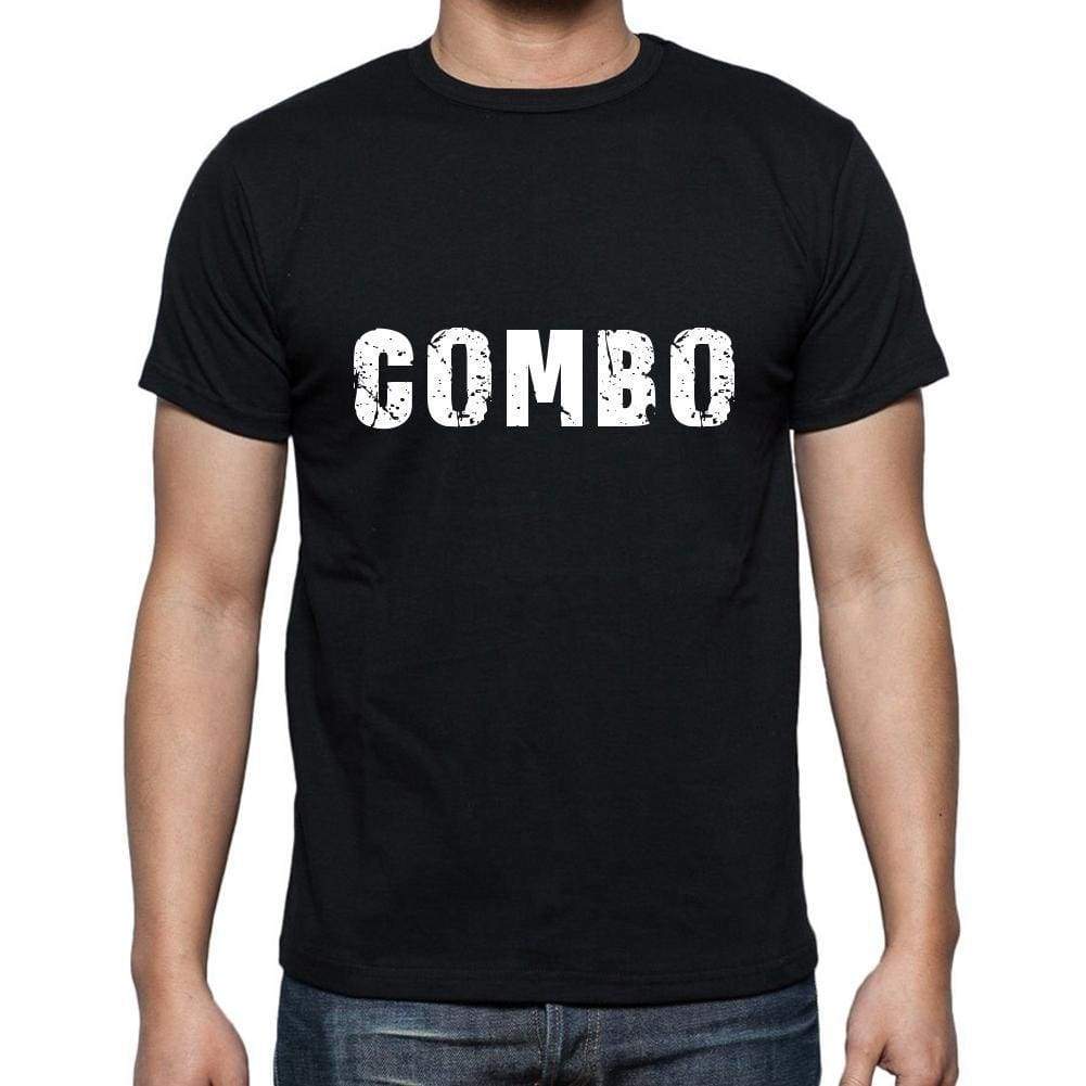 Combo Mens Short Sleeve Round Neck T-Shirt 5 Letters Black Word 00006 - Casual