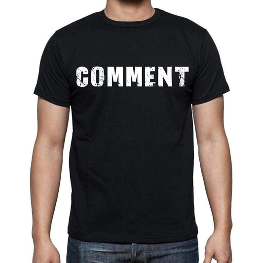 Comment Mens Short Sleeve Round Neck T-Shirt Black T-Shirt En