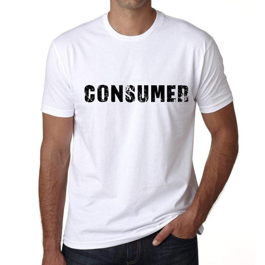 Consumer Mens T Shirt White Birthday Gift 00552 - White / Xs - Casual