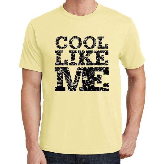 Cool Like Me Yellow Mens Short Sleeve Round Neck T-Shirt 00294 - Yellow / S - Casual
