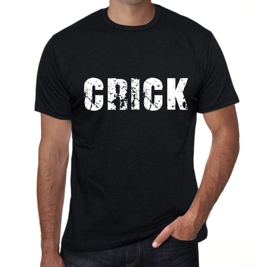 Crick Mens Retro T Shirt Black Birthday Gift 00553 - Black / Xs - Casual