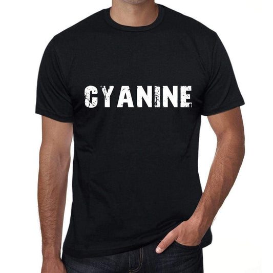 Cyanine Mens Vintage T Shirt Black Birthday Gift 00555 - Black / Xs - Casual