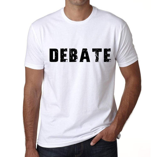 Debate Mens T Shirt White Birthday Gift 00552 - White / Xs - Casual