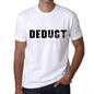 Deduct Mens T Shirt White Birthday Gift 00552 - White / Xs - Casual