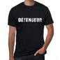 Défenseur Mens T Shirt Black Birthday Gift 00549 - Black / Xs - Casual