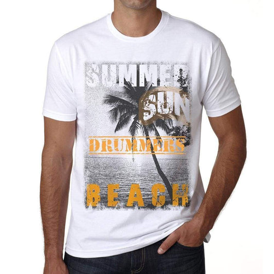 Drummers Mens Short Sleeve Round Neck T-Shirt - Casual