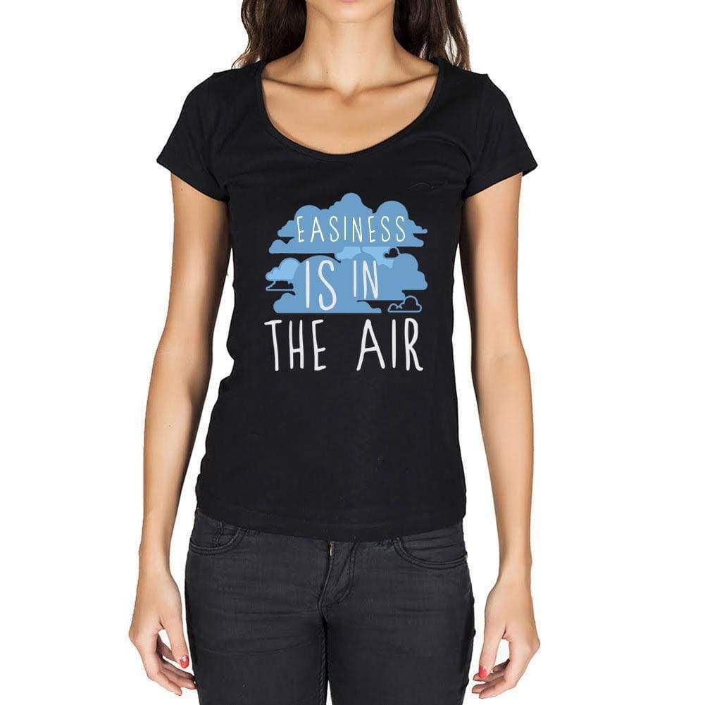 Easiness In The Air Black Womens Short Sleeve Round Neck T-Shirt Gift T-Shirt 00303 - Black / Xs - Casual