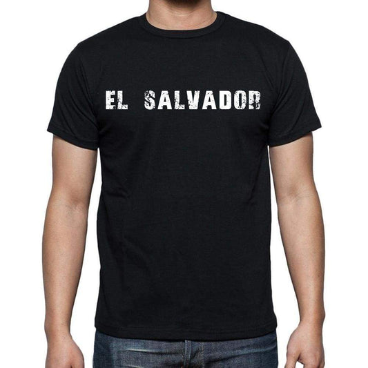 El Salvador T-Shirt For Men Short Sleeve Round Neck Black T Shirt For Men - T-Shirt