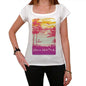 Elmore State Park Escape To Paradise Womens Short Sleeve Round Neck T-Shirt 00280 - White / Xs - Casual