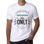 Enchanting Vibes Only White Mens Short Sleeve Round Neck T-Shirt Gift T-Shirt 00296 - White / S - Casual