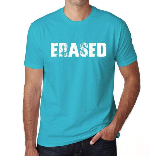 Erased Mens Short Sleeve Round Neck T-Shirt - Blue / S - Casual