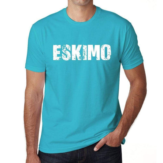 Eskimo Mens Short Sleeve Round Neck T-Shirt - Blue / S - Casual