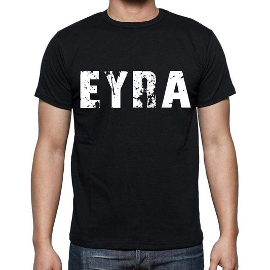 Eyra Mens Short Sleeve Round Neck T-Shirt 4 Letters Black - Casual