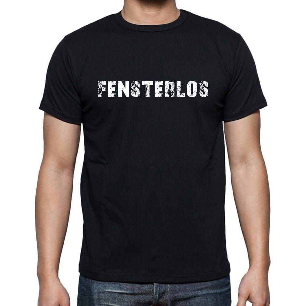 Fensterlos Mens Short Sleeve Round Neck T-Shirt - Casual