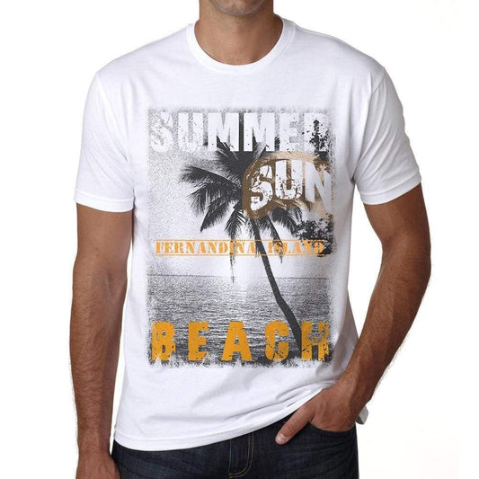 Fernandina Island Mens Short Sleeve Round Neck T-Shirt - Casual