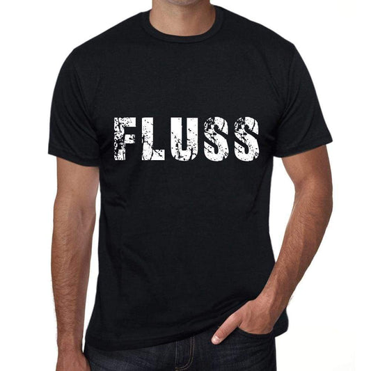 Fluss Mens T Shirt Black Birthday Gift 00548 - Black / Xs - Casual