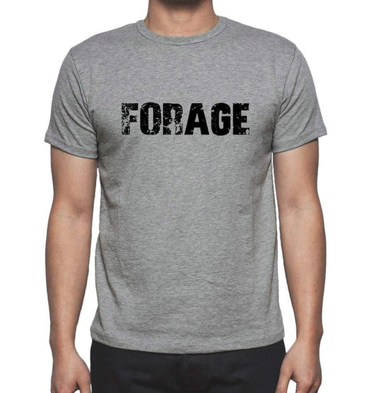 Forage Grey Mens Short Sleeve Round Neck T-Shirt 00018 - Grey / S - Casual
