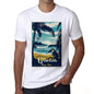 Giwan Pura Vida Beach Name White Mens Short Sleeve Round Neck T-Shirt 00292 - White / S - Casual