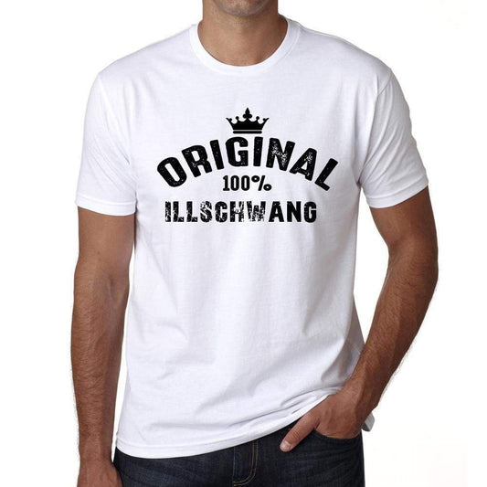Illschwang 100% German City White Mens Short Sleeve Round Neck T-Shirt 00001 - Casual