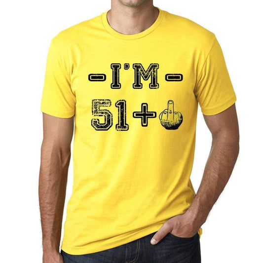 Im 82 Plus Mens T-Shirt Yellow Birthday Gift 00447 - Yellow / Xs - Casual