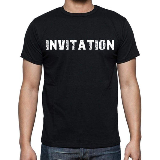 Invitation Mens Short Sleeve Round Neck T-Shirt - Casual