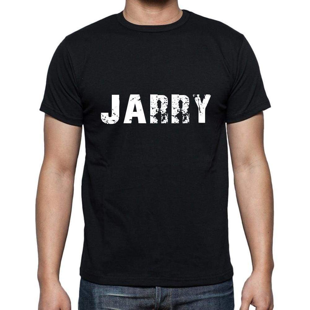 Jarry Mens Short Sleeve Round Neck T-Shirt 5 Letters Black Word 00006 - Casual