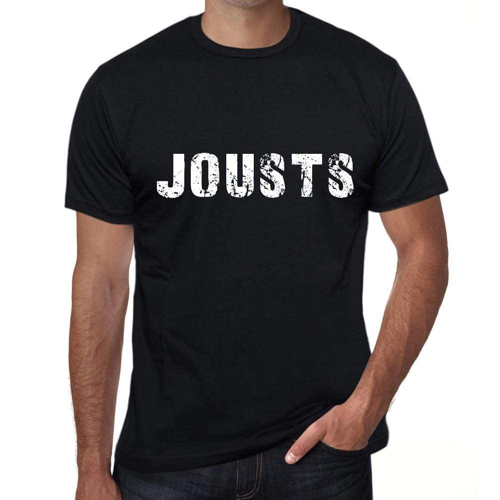 Jousts Mens Vintage T Shirt Black Birthday Gift 00554 - Black / Xs - Casual