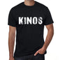 Kinos Mens Retro T Shirt Black Birthday Gift 00553 - Black / Xs - Casual
