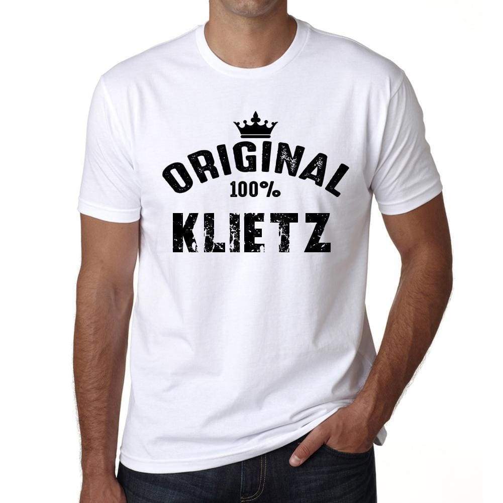 Klietz 100% German City White Mens Short Sleeve Round Neck T-Shirt 00001 - Casual
