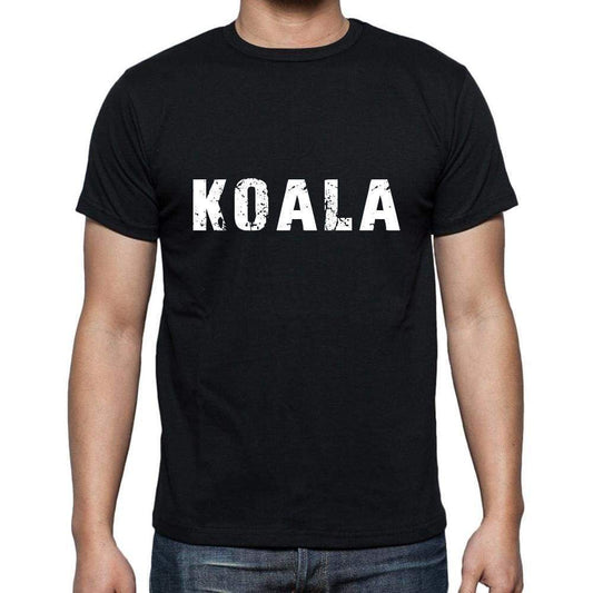 Koala Mens Short Sleeve Round Neck T-Shirt 5 Letters Black Word 00006 - Casual