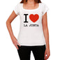 La Junta I Love Citys White Womens Short Sleeve Round Neck T-Shirt 00012 - White / Xs - Casual