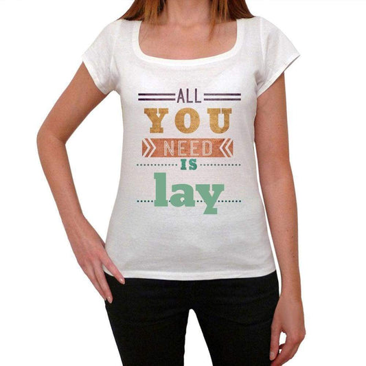 Lay Womens Short Sleeve Round Neck T-Shirt 00024 - Casual