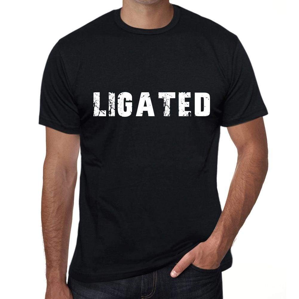 Ligated Mens T Shirt Black Birthday Gift 00555 - Black / Xs - Casual