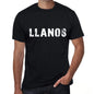 Llanos Mens Vintage T Shirt Black Birthday Gift 00554 - Black / Xs - Casual
