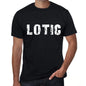 Lotic Mens Retro T Shirt Black Birthday Gift 00553 - Black / Xs - Casual