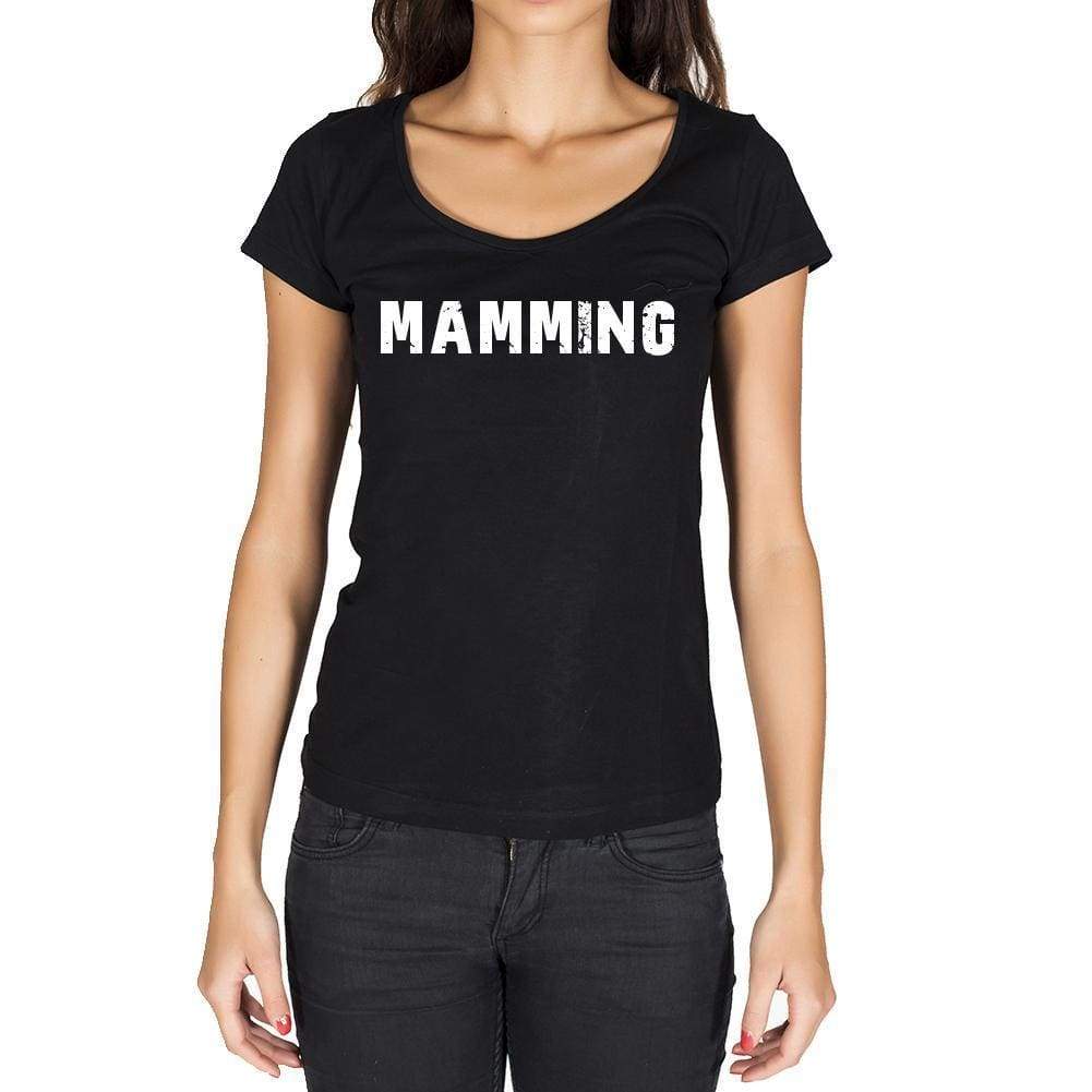 Mamming German Cities Black Womens Short Sleeve Round Neck T-Shirt 00002 - Casual