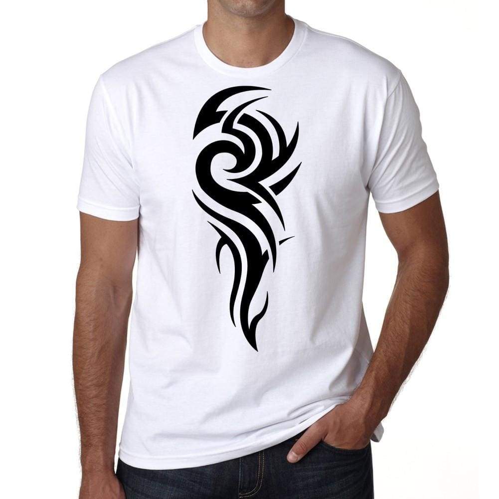 Maori Tribal Tattoo 2 Mens White Tee 100% Cotton 00162