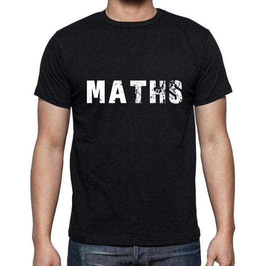 Maths Mens Short Sleeve Round Neck T-Shirt 5 Letters Black Word 00006 - Casual