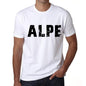Mens Tee Shirt Vintage T Shirt Alpe X-Small White 00560 - White / Xs - Casual