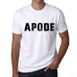 Mens Tee Shirt Vintage T Shirt Apode X-Small White 00561 - White / Xs - Casual