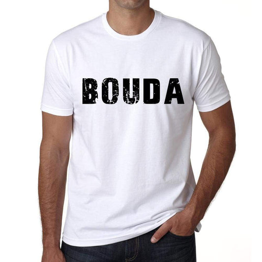 Mens Tee Shirt Vintage T Shirt Bouda X-Small White 00561 - White / Xs - Casual