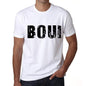Mens Tee Shirt Vintage T Shirt Boui X-Small White 00560 - White / Xs - Casual