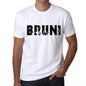 Mens Tee Shirt Vintage T Shirt Bruni X-Small White 00561 - White / Xs - Casual