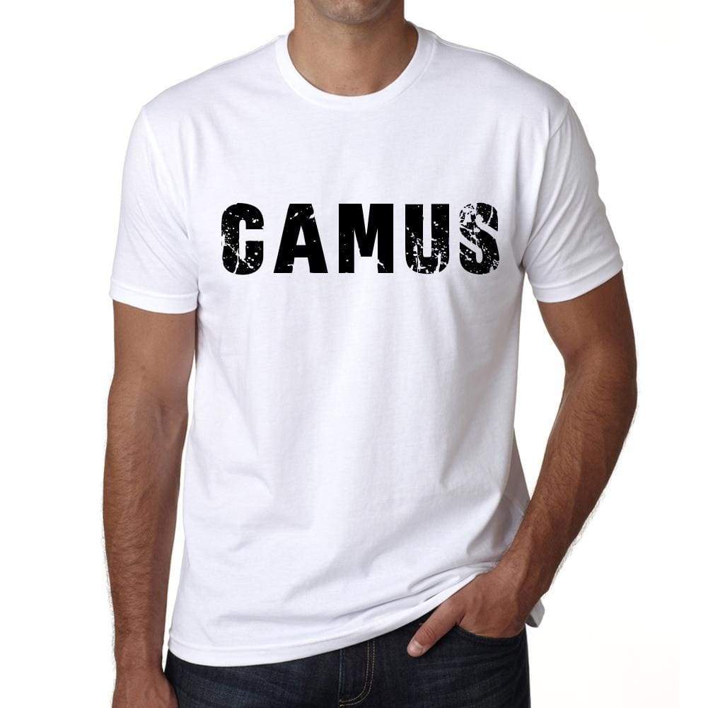 Mens Tee Shirt Vintage T Shirt Camus X-Small White 00561 - White / Xs - Casual