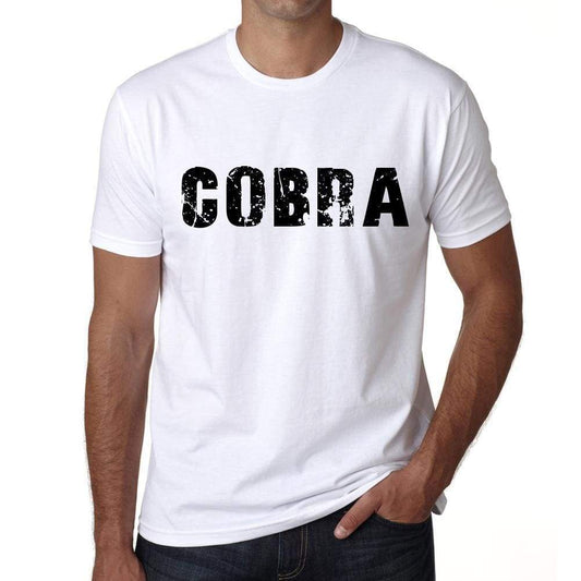 Mens Tee Shirt Vintage T Shirt Cobra X-Small White 00561 - White / Xs - Casual