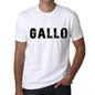 Mens Tee Shirt Vintage T Shirt Gallo X-Small White 00561 - White / Xs - Casual