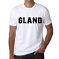 Mens Tee Shirt Vintage T Shirt Gland X-Small White 00561 - White / Xs - Casual